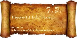 Theobald Dárius névjegykártya